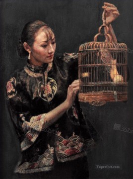  Chinese Oil Painting - zg053cD131 Chinese painter Chen Yifei